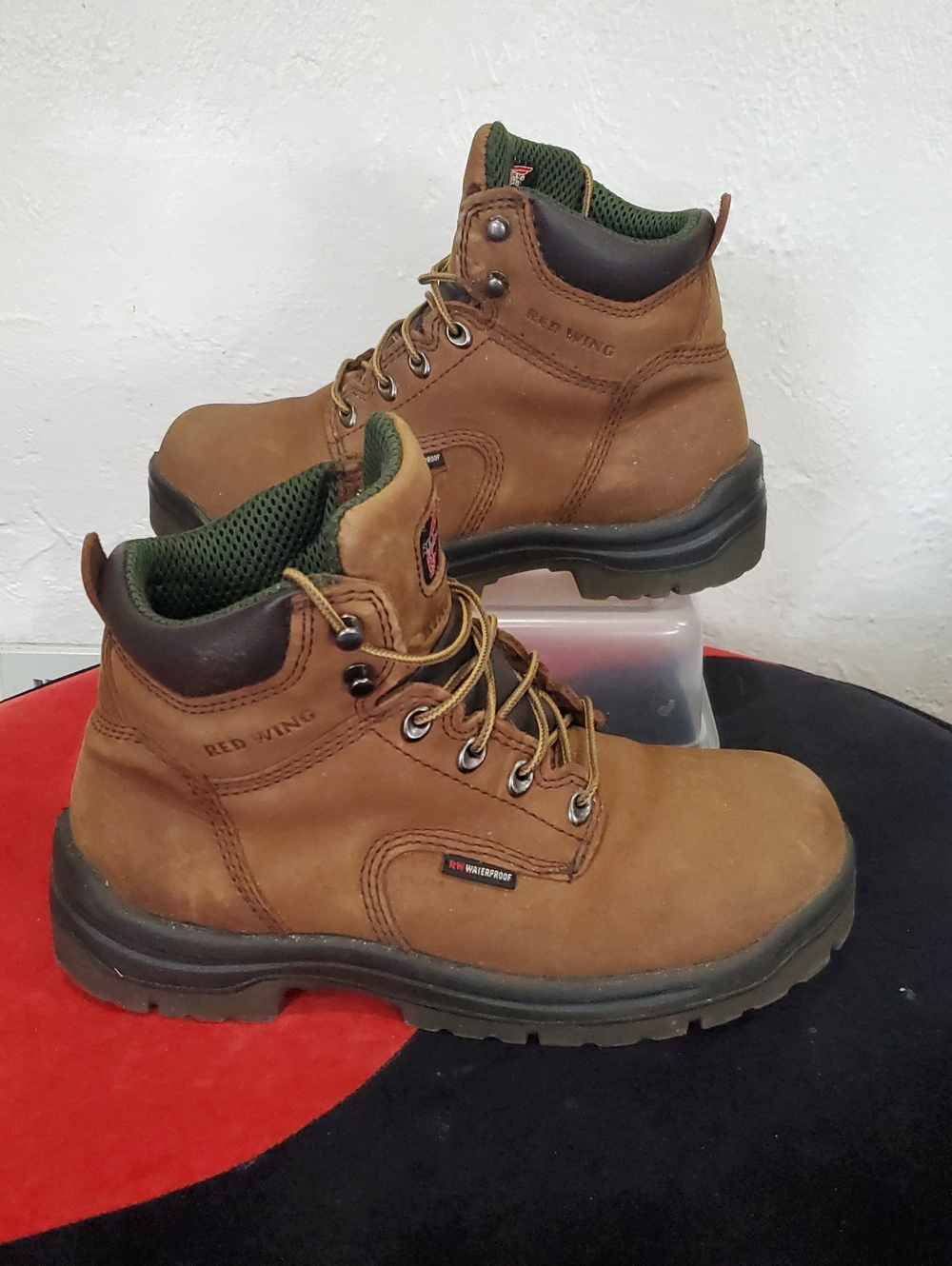 Red Wing Shoes King Toe 435  Brown Leather Work Boots Size 8